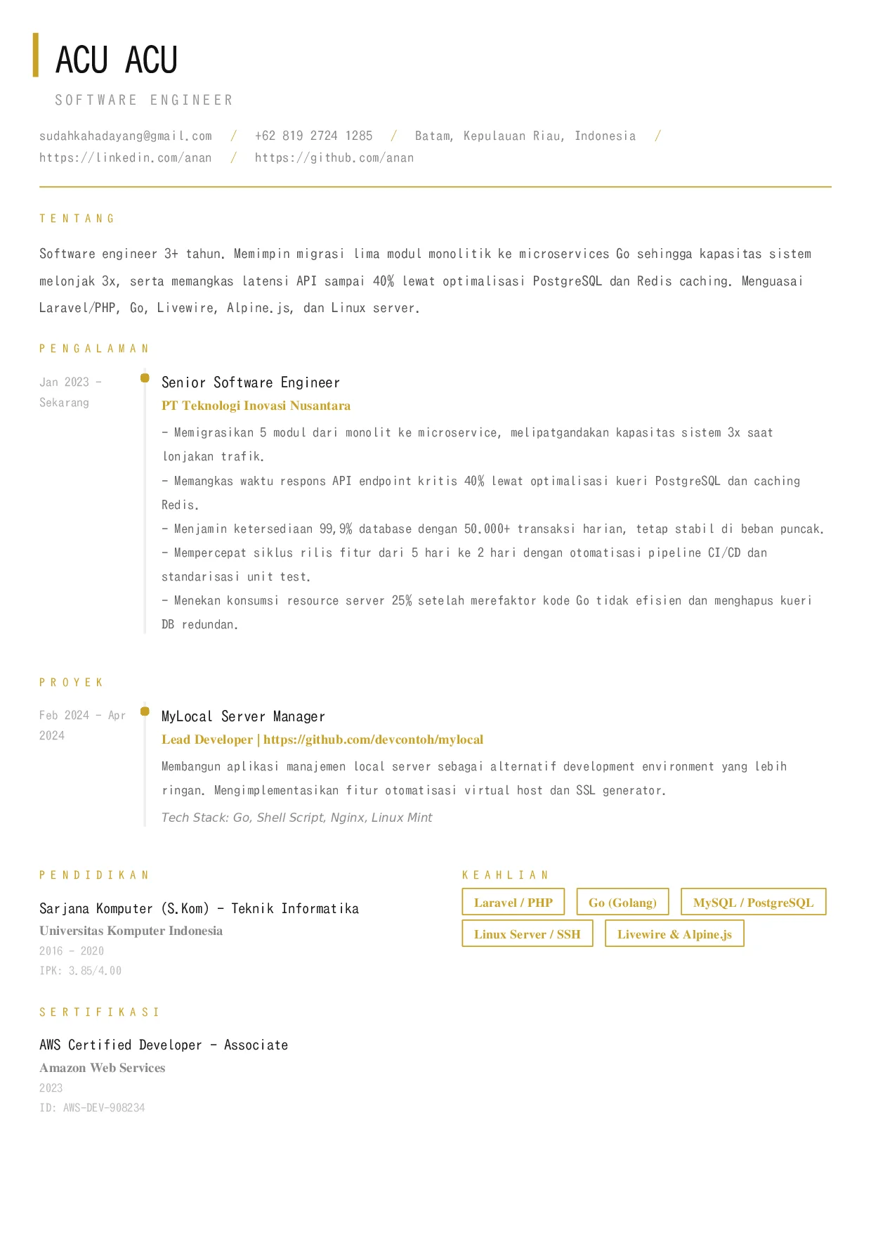 Template Executive Luxe Pro